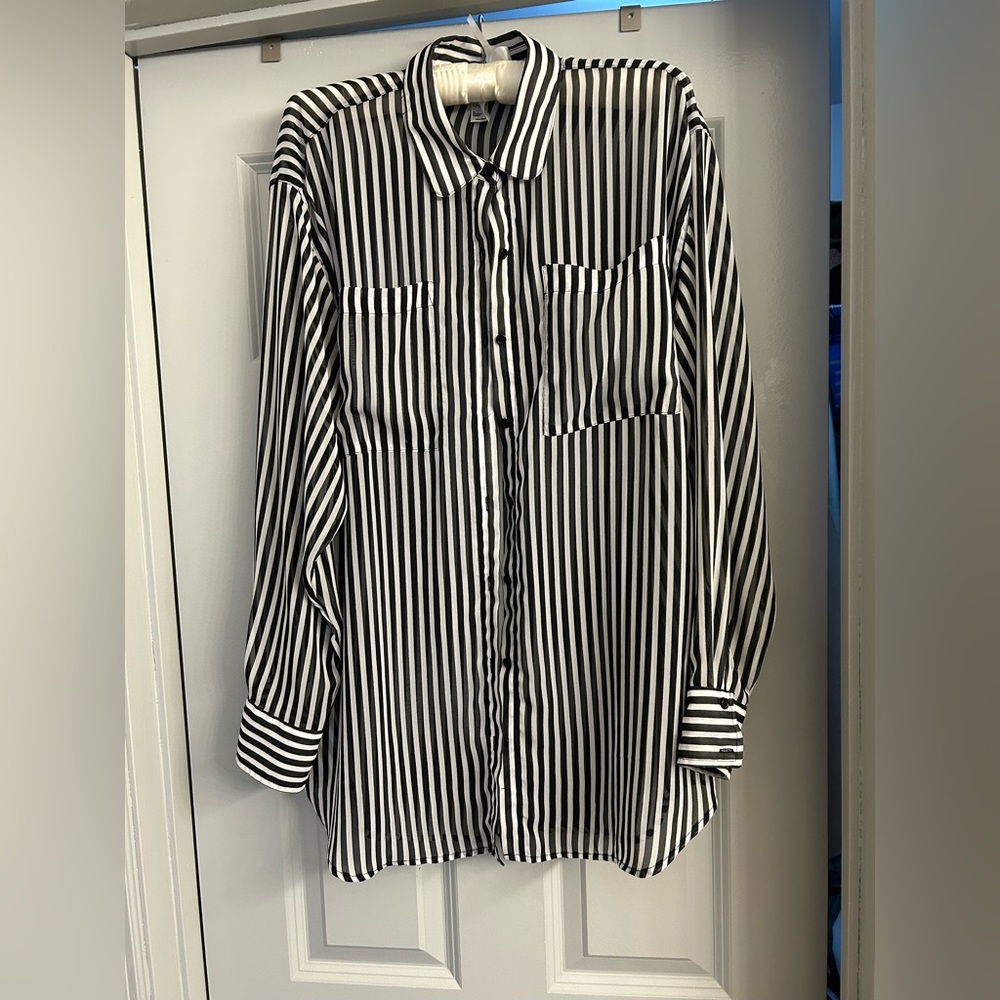 American Apparel Oversize Chiffon Blouse